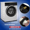 American Built Pro Washing Machine Pan, 30 in x 28 in Plastic Black Undrilled wDrain Hose Adapter, 3PK WMSP-BUnd P3